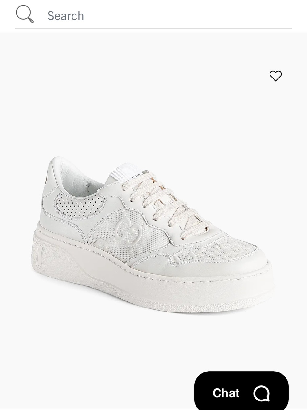 Gucci GG Embossed Chunky Leather Sneakers